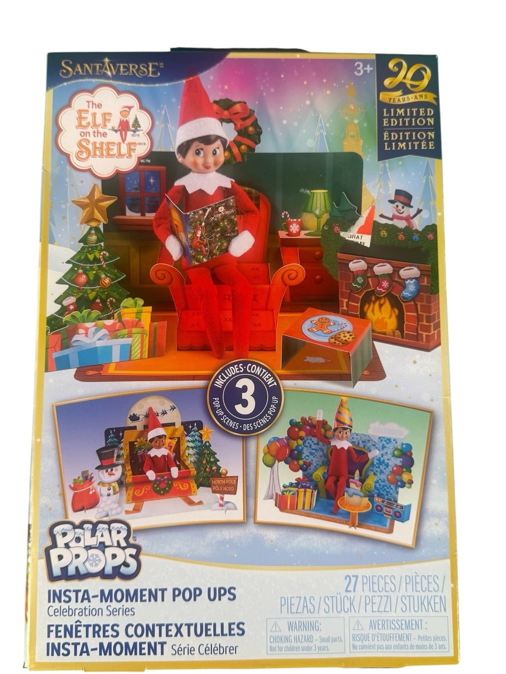 Elf on the Shelf Polar Props Insta-Moment Pop Ups 20th Anniversary 27 Pc NEW